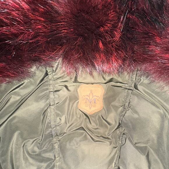 MACKAGE Fur Collar Down Green Hooded Jacket SMALL - Picture 9 of 12